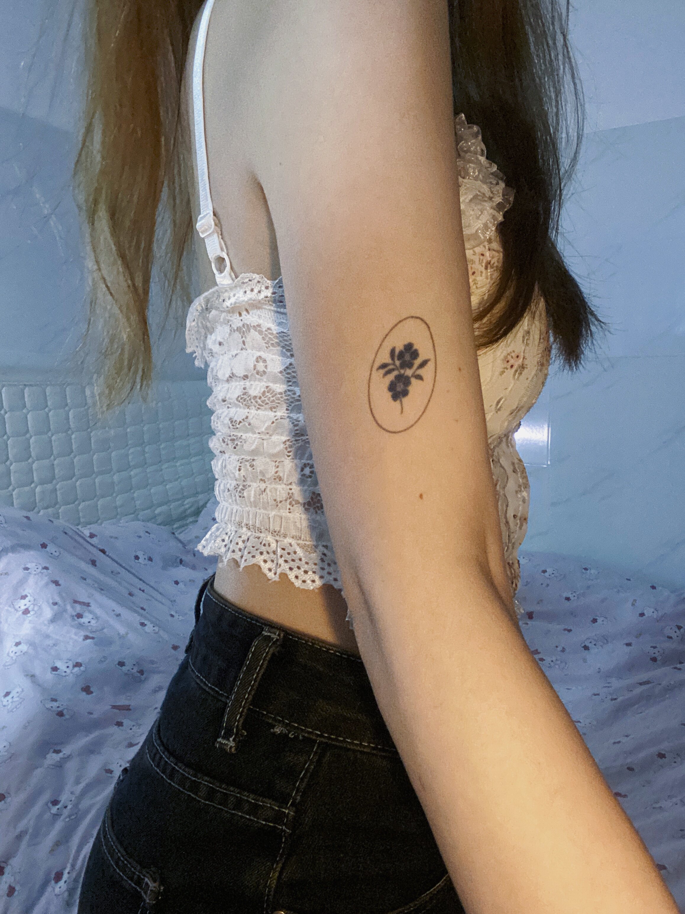 古风江南文艺 防水真实不反光 两周纹身贴