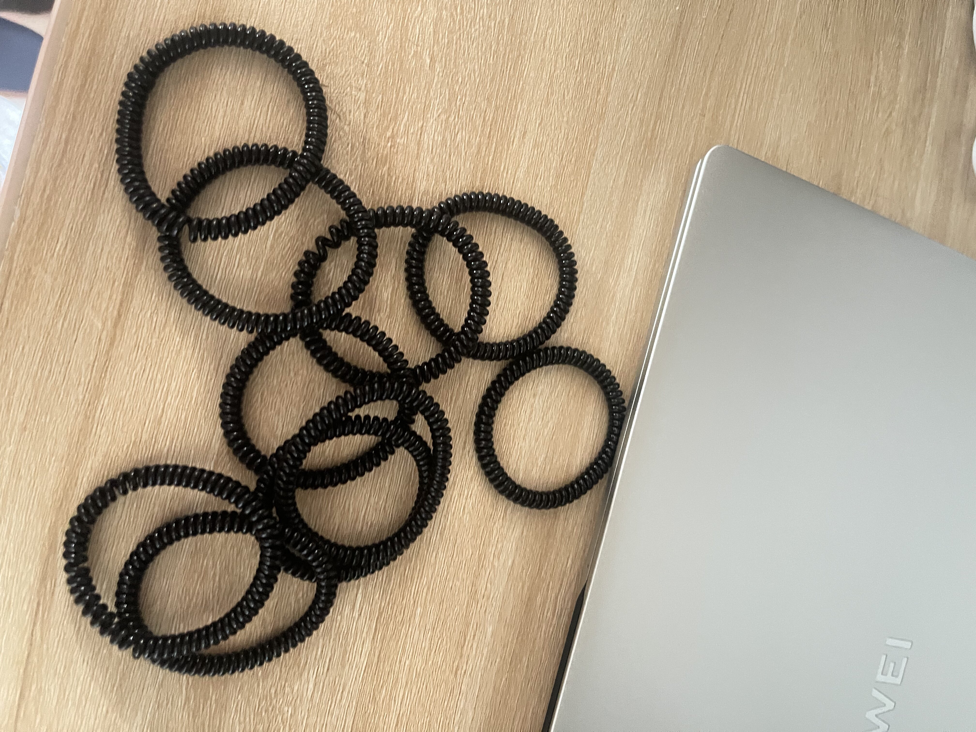 高弹力耐用橡皮筋女生扎头发电话线发圈电线圈细小号塑料头绳发绳