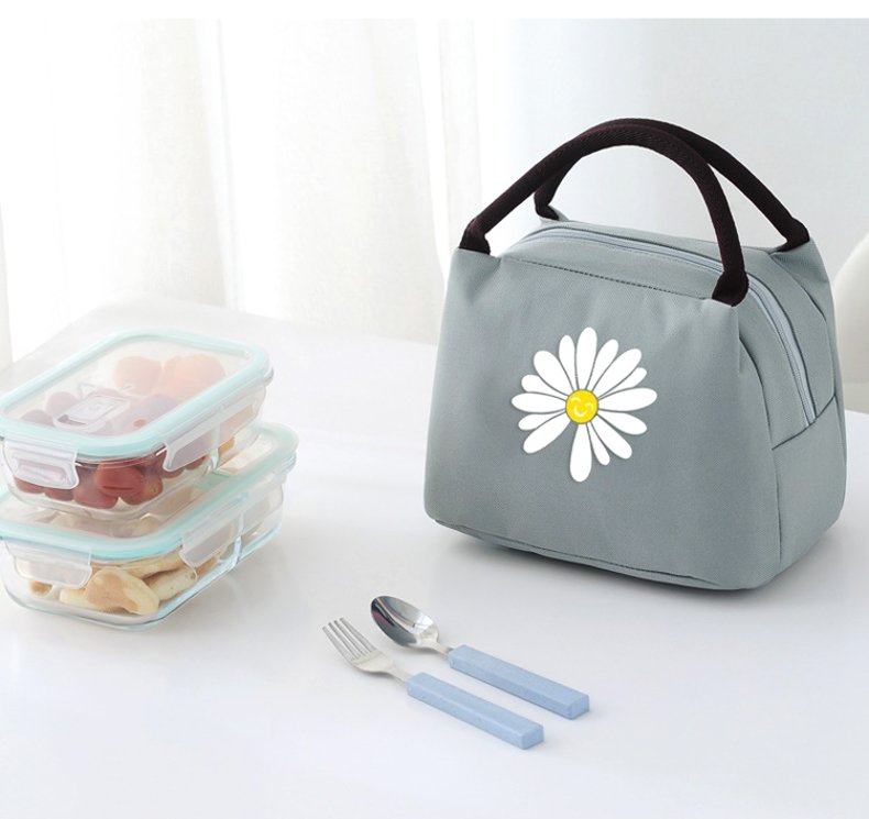 装饭盒手提包防水防油铝箔保温带饭袋日式时尚学生手拎午餐便当袋