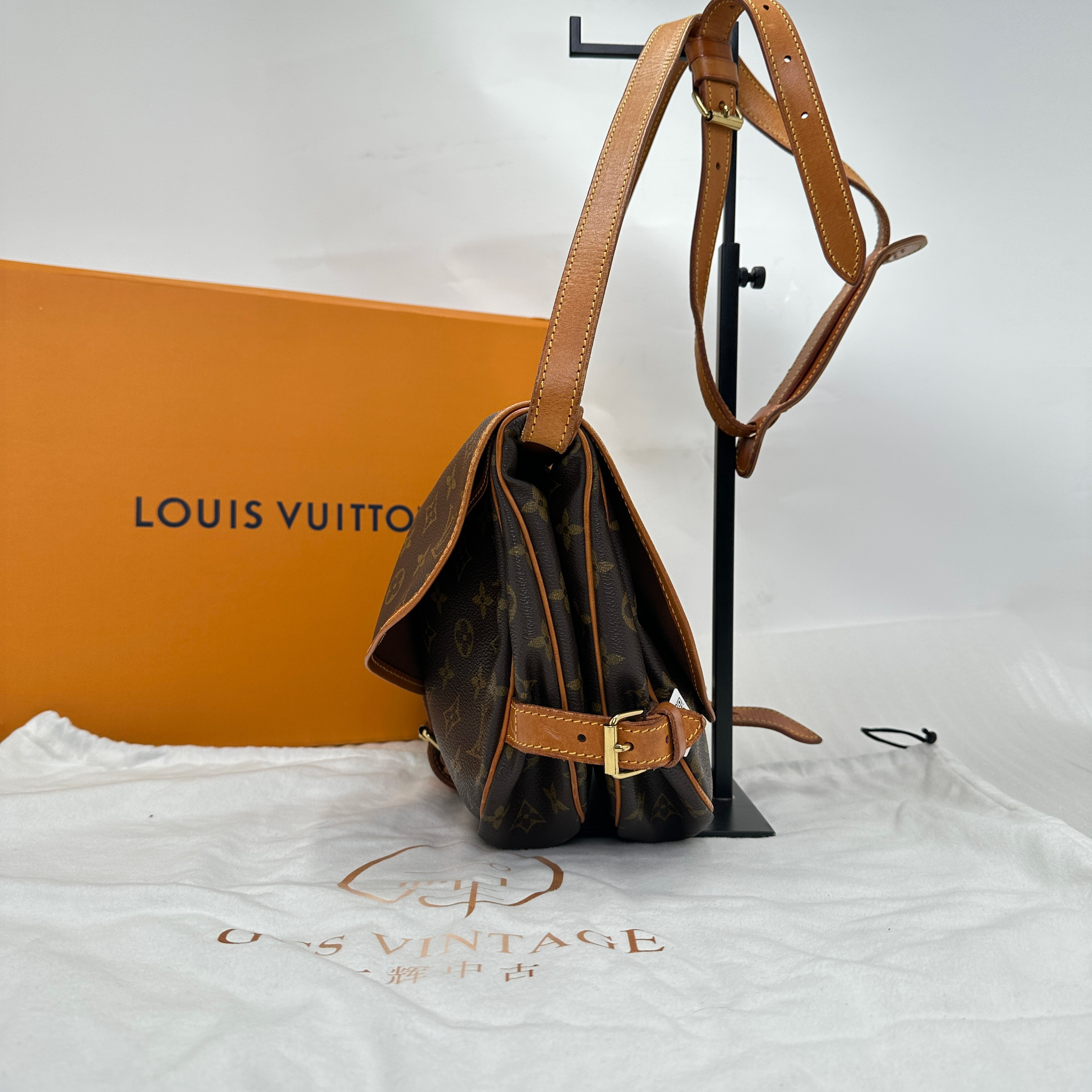 一元起拍[9.5新]lv/路易威登老花双子星小号通勤单肩斜挎包包正品