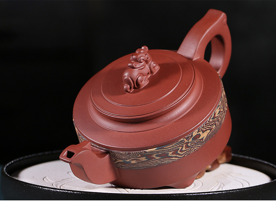 【1元起拍】国助工 顾国芳 底槽青玉带壶 保正品宜兴紫砂壶名家