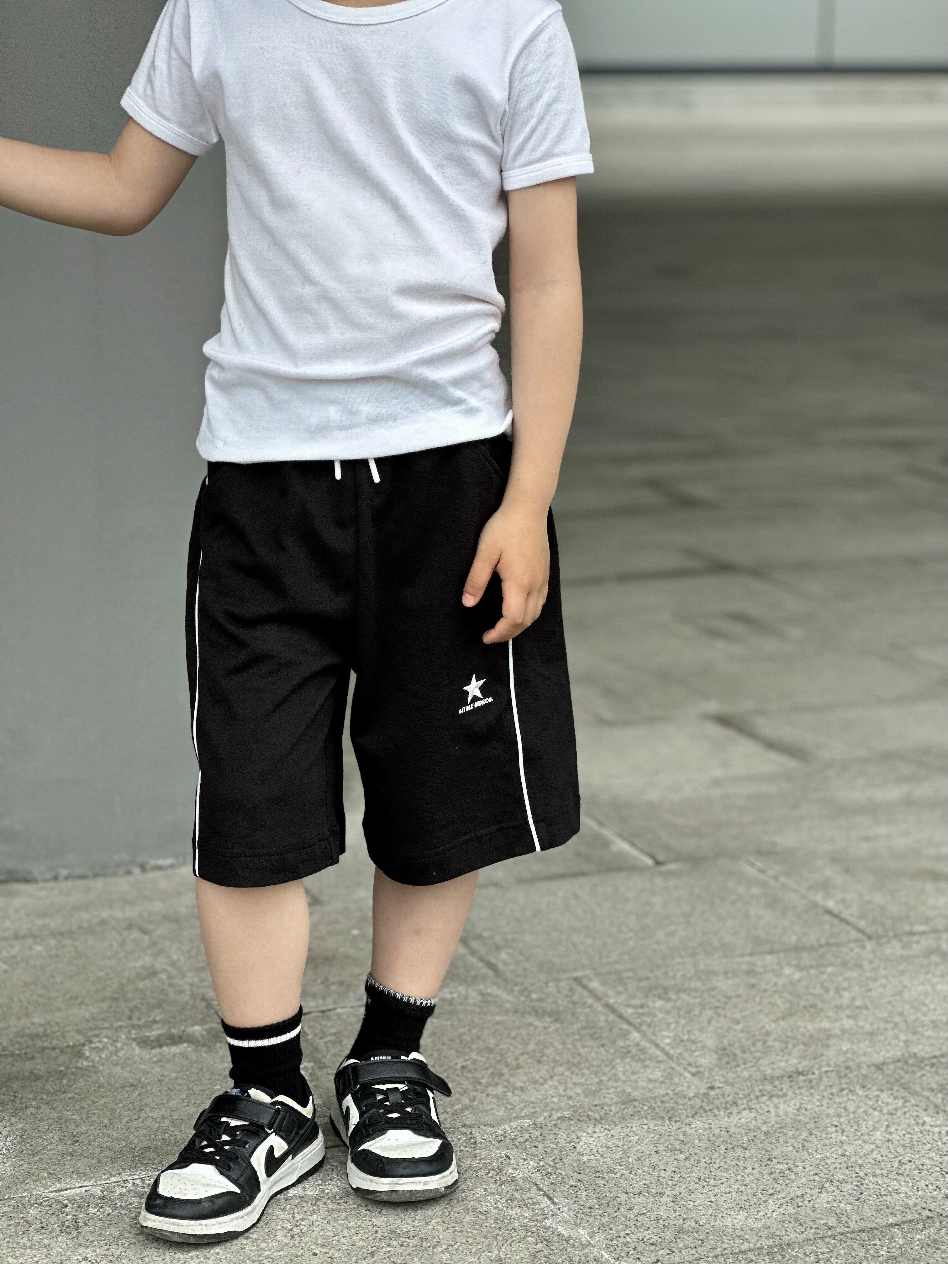 吸湿速干 little moco童装24夏装新款男童宽松运动短裤kbd2sot034