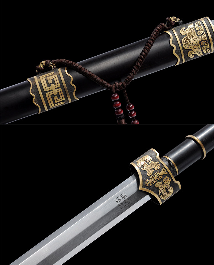 龙泉龙影刀剑宝剑 周显光剑铺手工制作《越王剑》送礼收藏未开刃