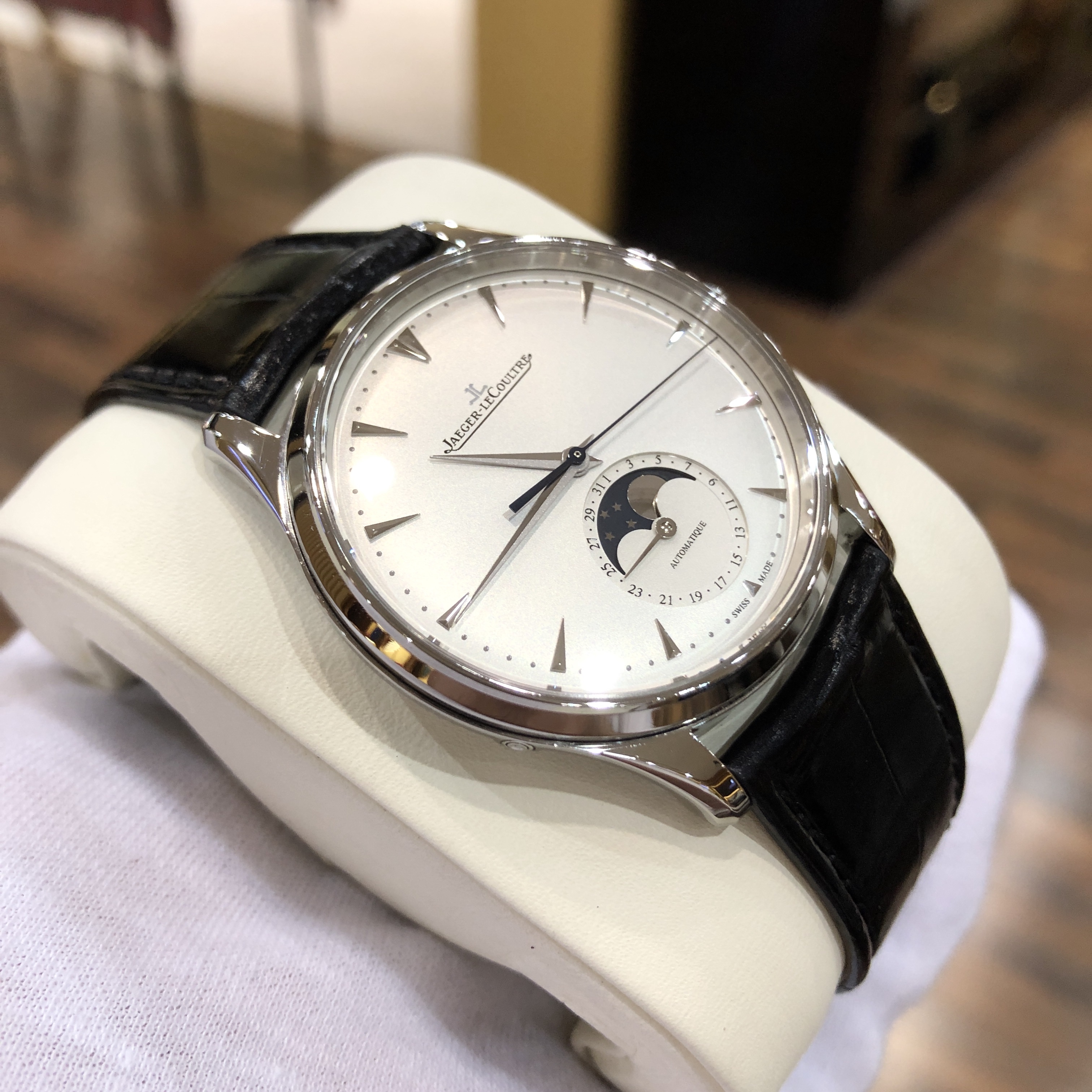 [免费送检][9.5新]积家大师男表自动机械月相大师1368420