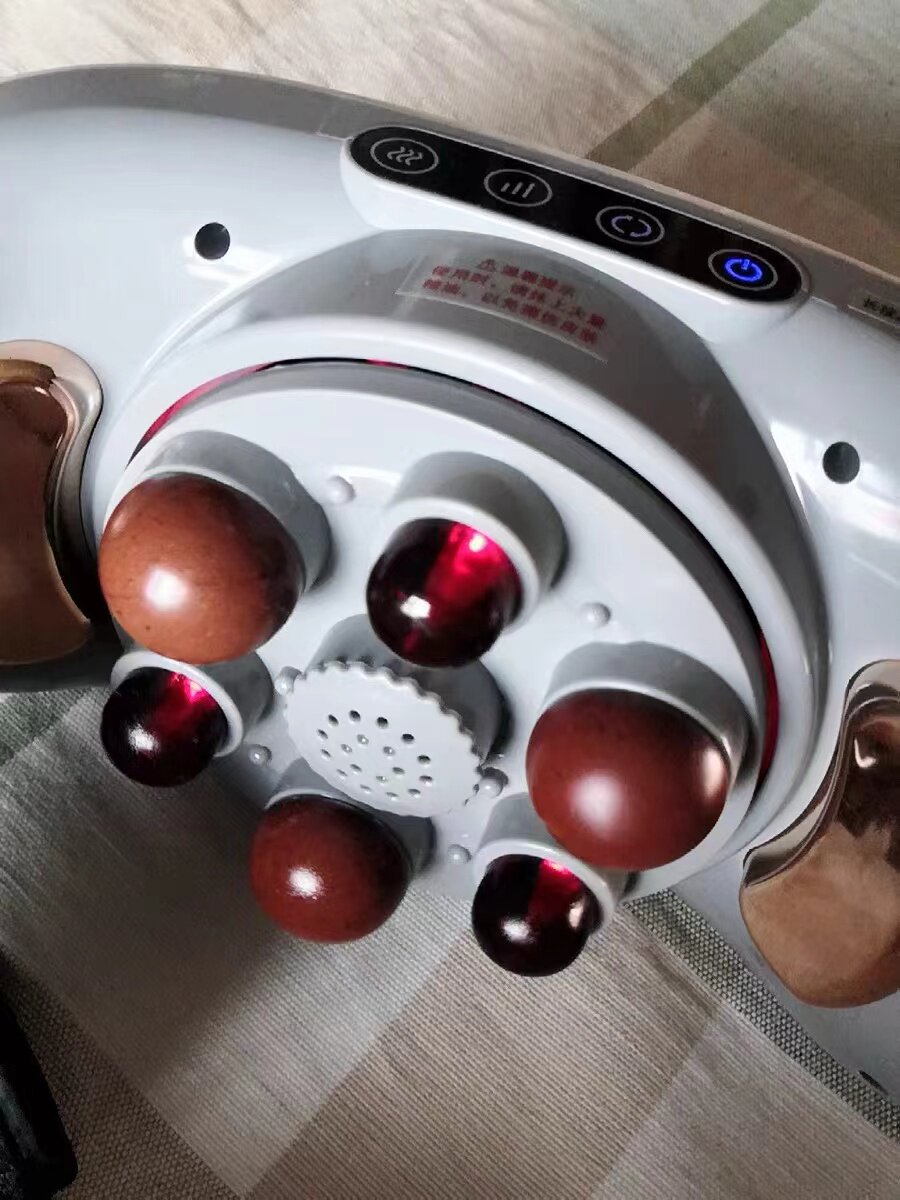 砭石揉腹仪腹部按摩器揉肚子神器促进肠胃蠕动全自动艾灸加热懒人