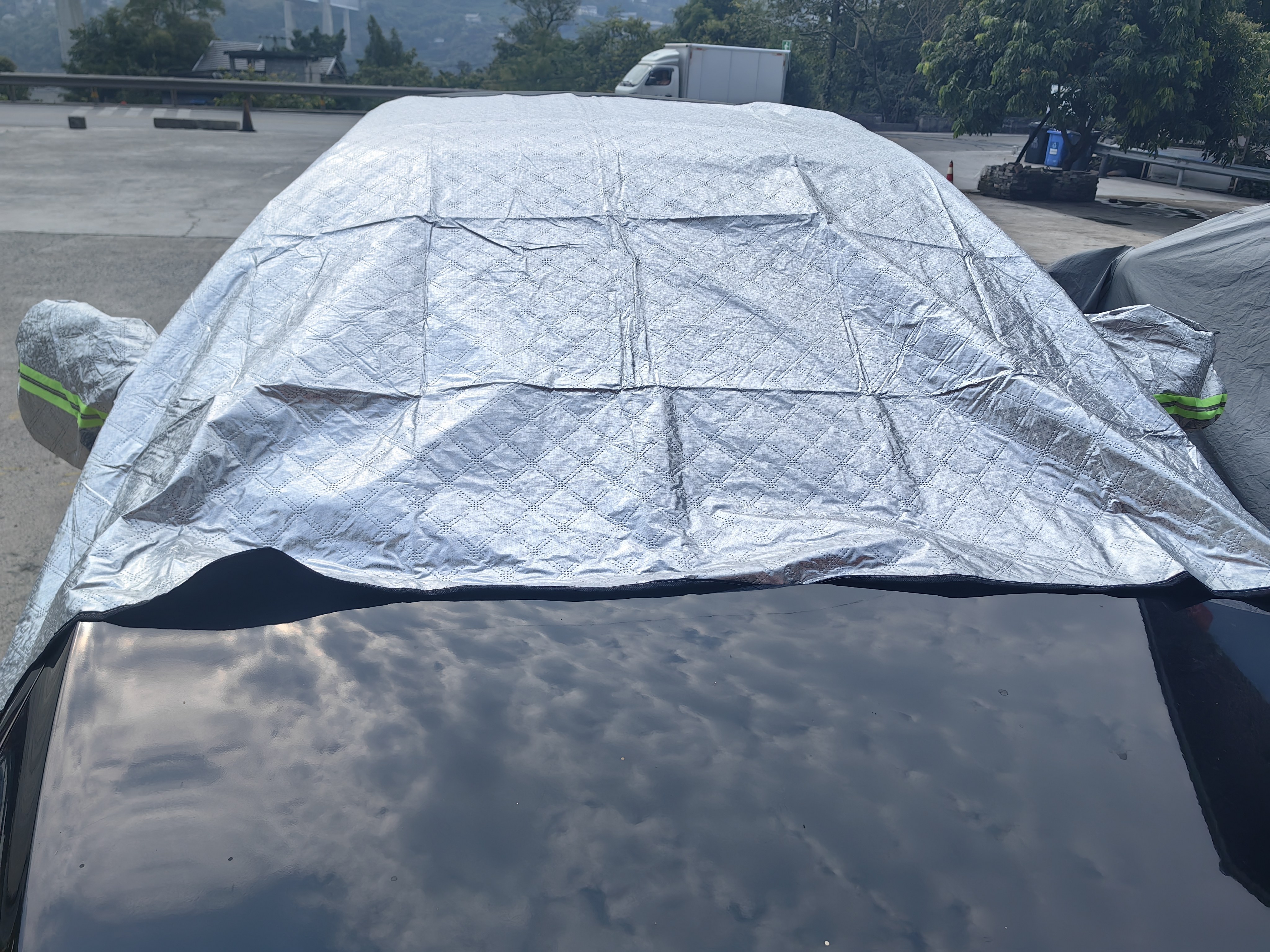 大众朗逸速腾迈腾帕萨特id3途观l汽车专用遮阳罩前挡帘防晒隔热伞