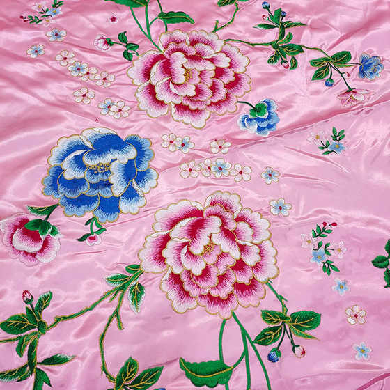 Hangzhou Silk Quilt Face Wedding Dragon과 Phoenix Satin Singt 싱글 자수 소프트 새틴 빈티지 싱글 피스 수제 퀼트 사용 Hangzhou Silk Quilt Face Wedding Dragon과 Phoenix Satin Singt 싱글 자수 소프트 새틴 빈티지 싱글 피스 수제 퀼트 사용