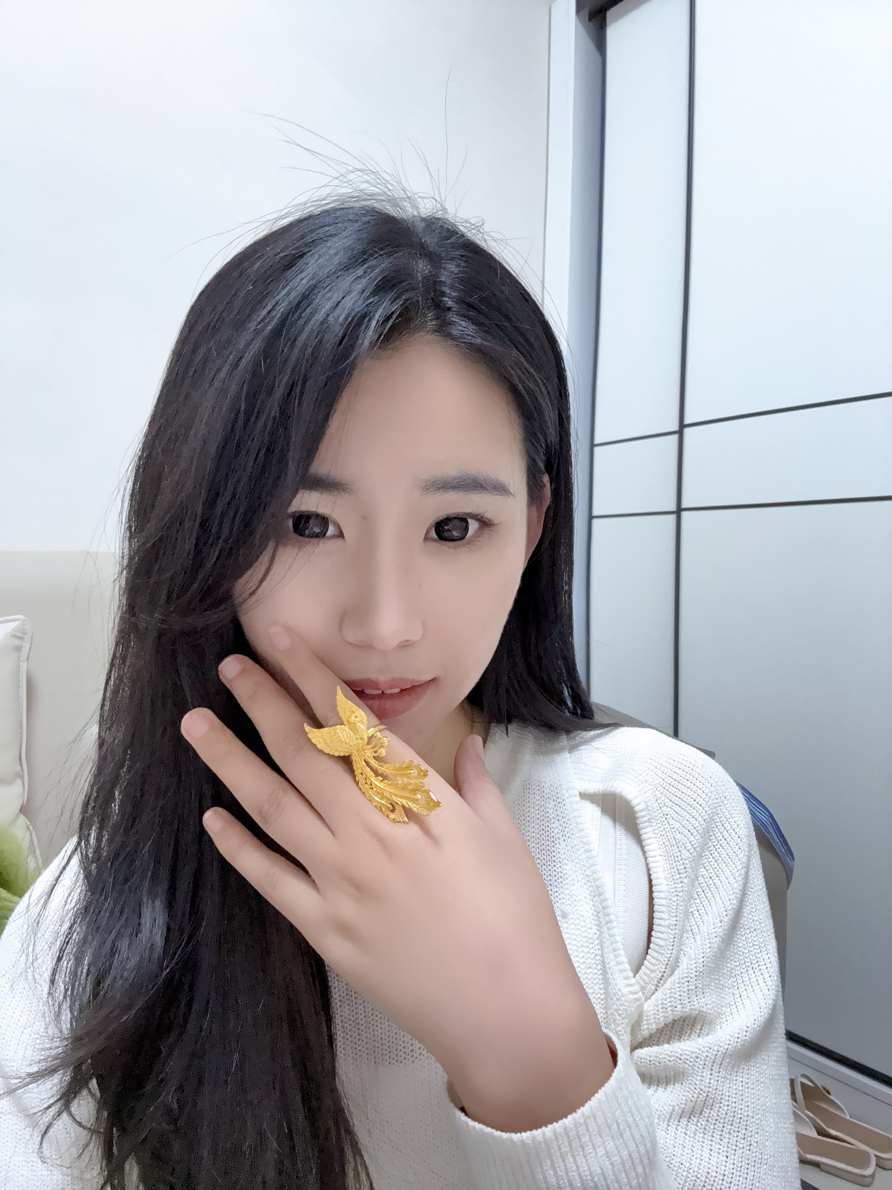 「凤舞九天」凤凰戒指精感致指环婚嫁尾戒求婚食指戒送礼物