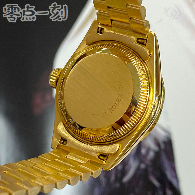 一口价95新劳力士女表18k黄金69178自动机械后镶钻圈盘腕表26mm