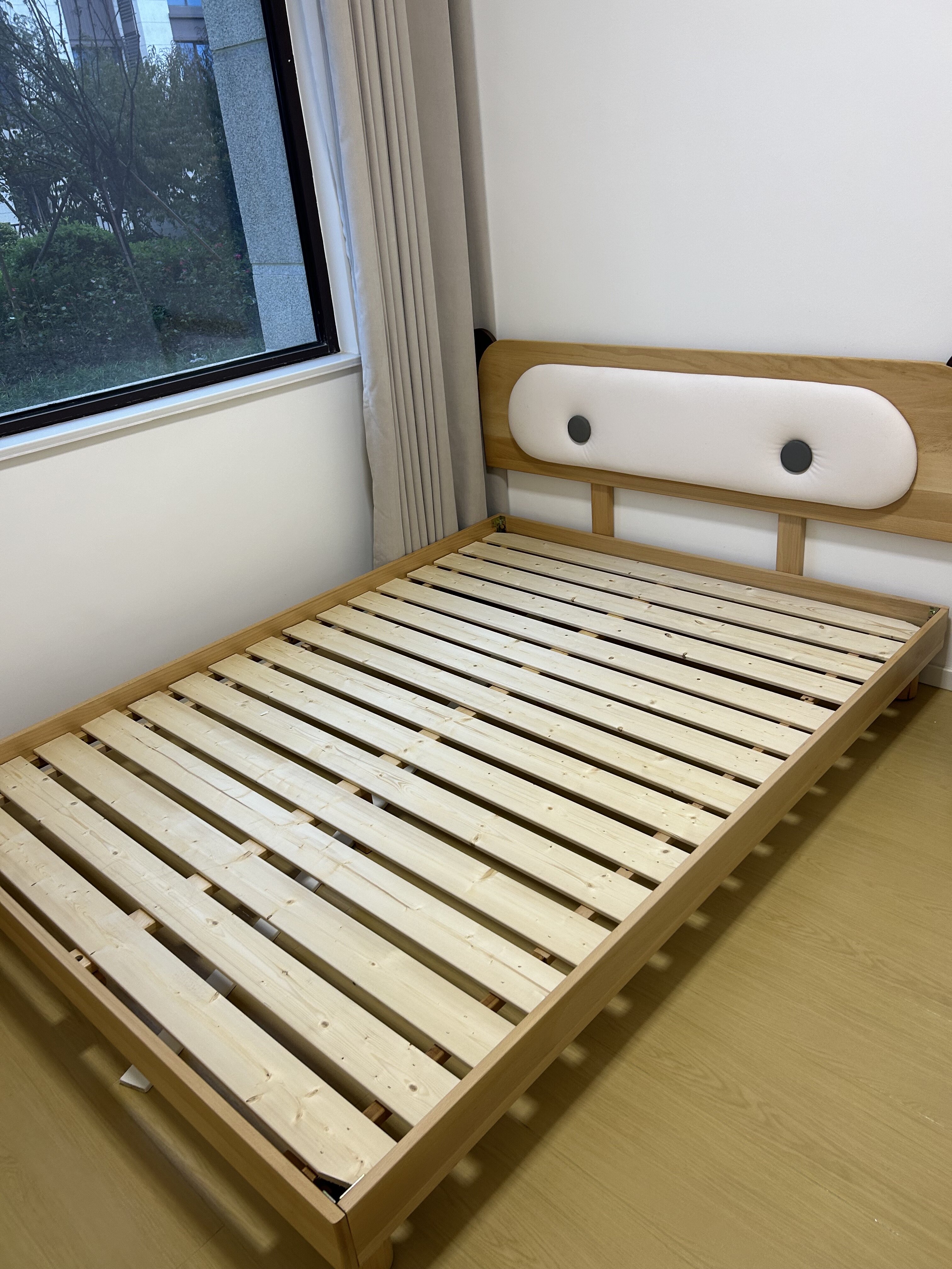 金多喜儿童床带软靠实木床榉木蒙氏单人床儿童房男孩女孩卡通家具