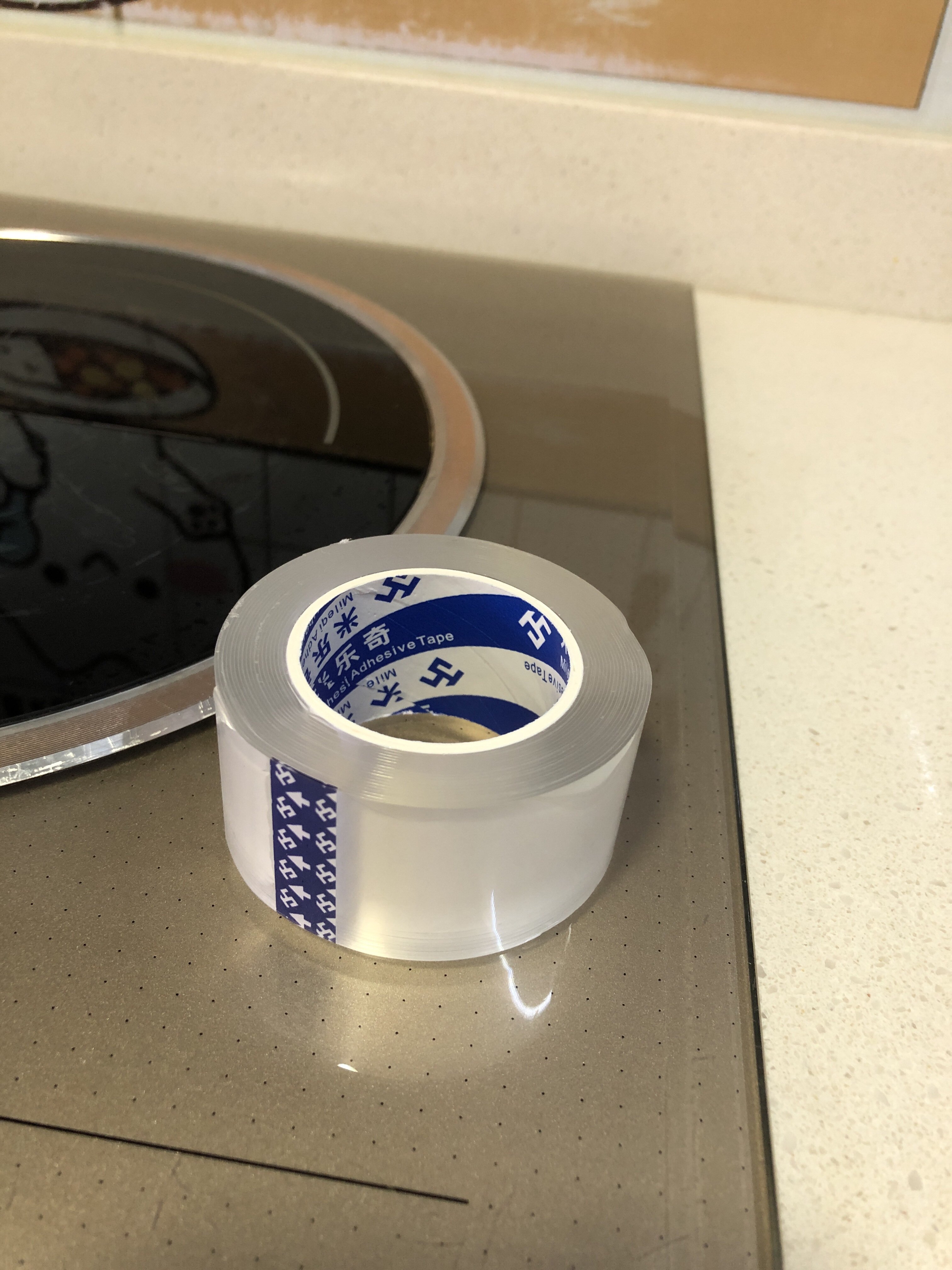 厨房防油贴纸耐高温可擦洗灶台煤气灶水槽防水封边自粘透明美缝贴