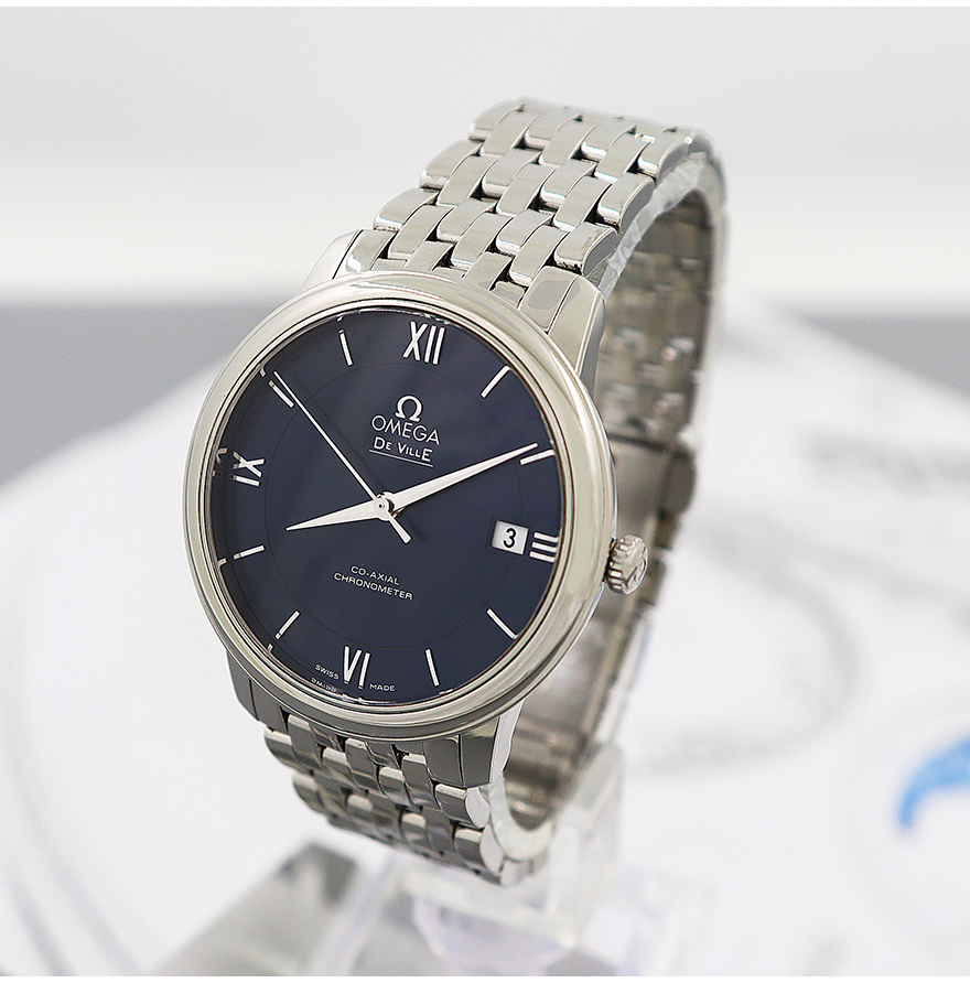 无保留价[9.5新]欧米茄碟飞系列精钢自动机械男表正品大牌捡漏