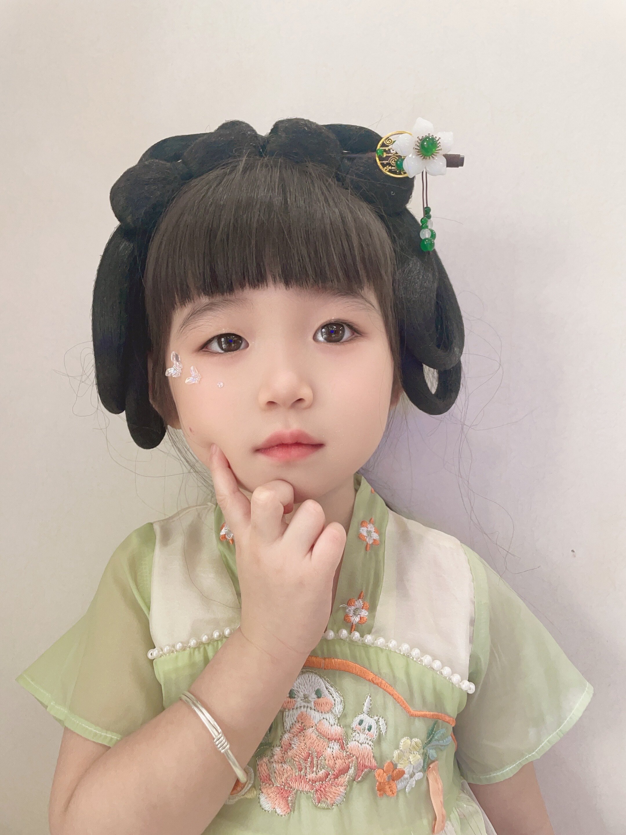 儿童古风发簪女童汉服头饰新中式步摇流苏发钗女孩国风盘发簪发饰