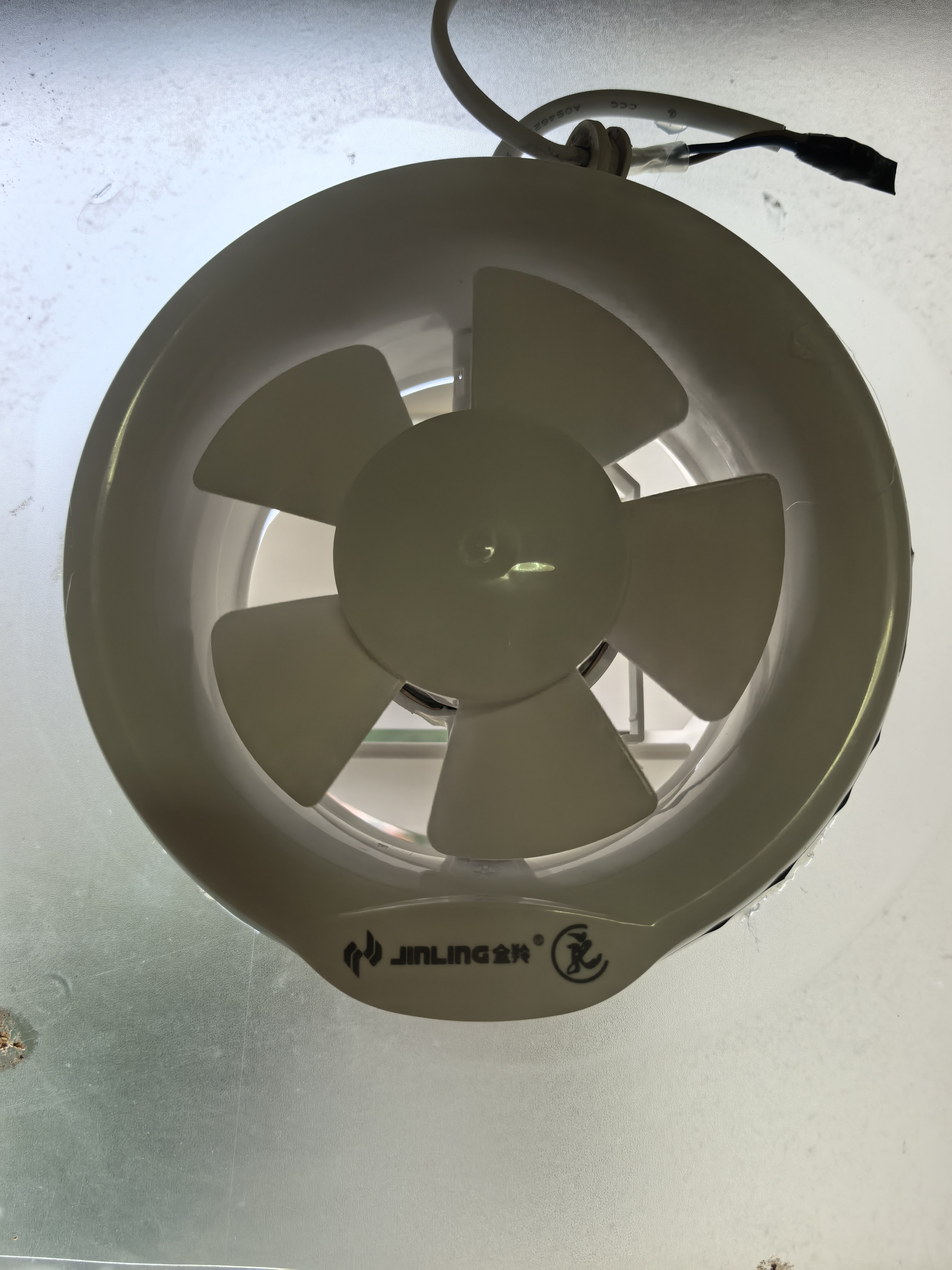 金羚圆形排气扇卫生间6寸家用静音浴室玻璃窗式换气扇8厕所抽风机