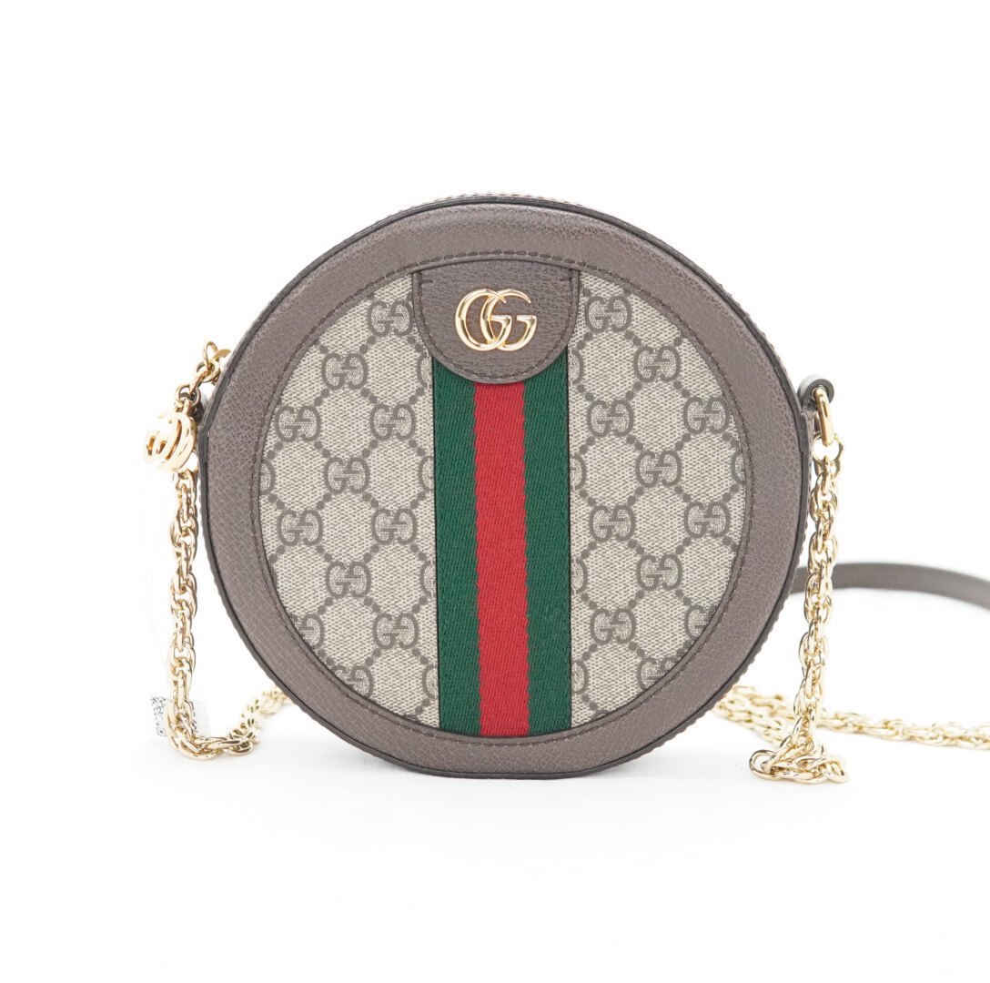 捡漏价[9.8新]gucci古驰ophidia双g圆饼包新款女包正品公价13800
