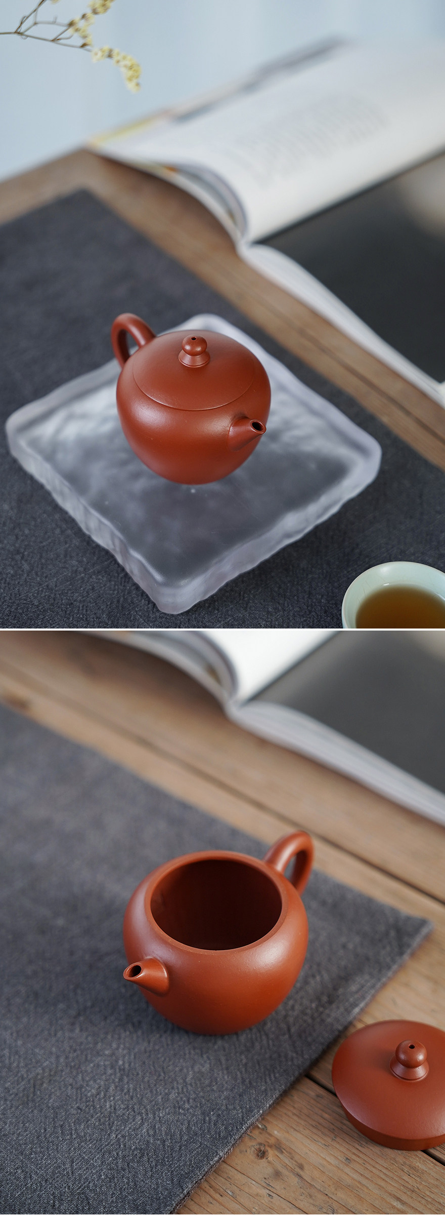 7天无理由古法炼制原矿紫砂泡茶利器红泥老缶壶仿古石瓢紫砂壶