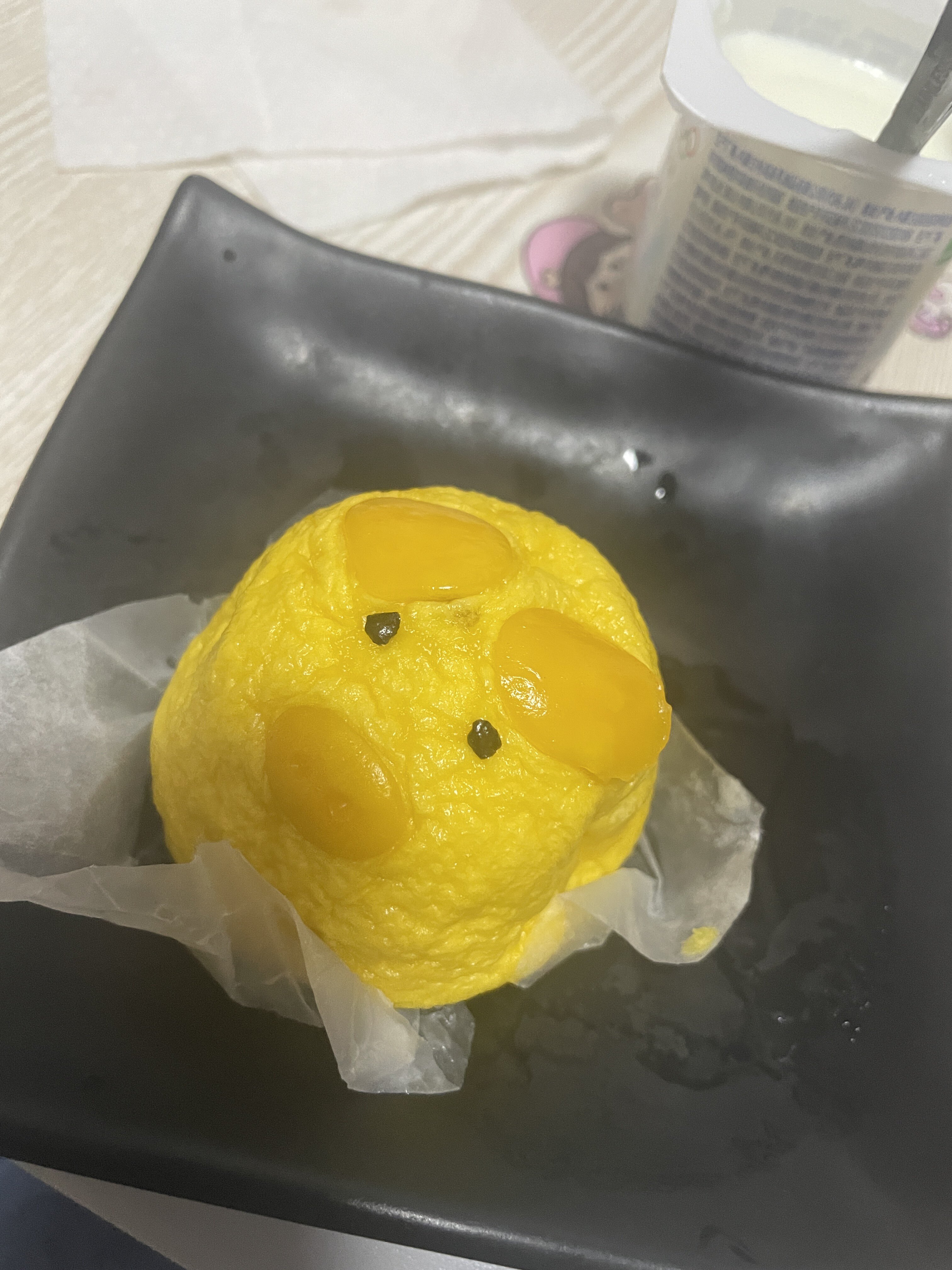 粤食福猪猪流沙包传统手工卡通儿童猪仔包早餐广式点心6个装360g