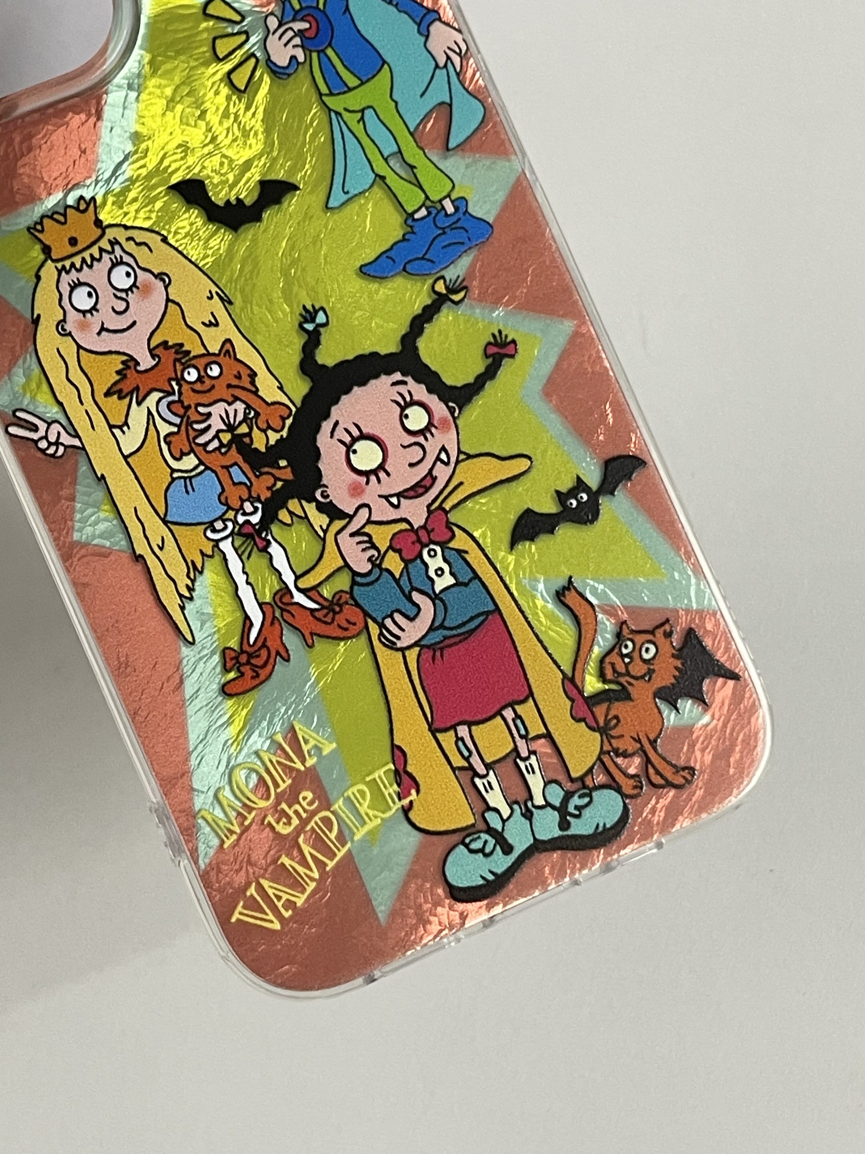 网红动漫小魔女蒙娜适用苹果16promax手机壳iphone15pro新款14超火