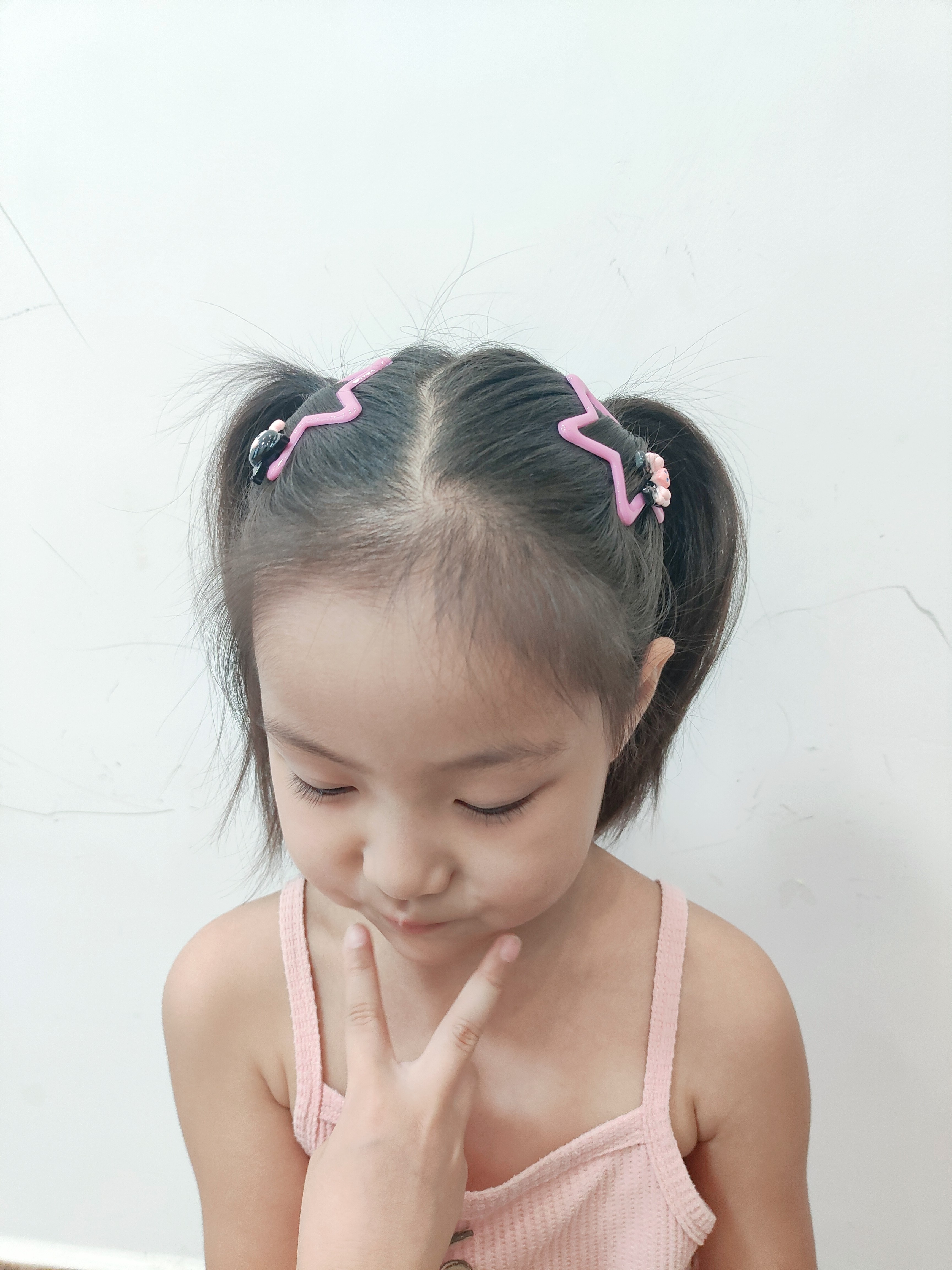 女童前额五角星发夹卡碎发宝宝刘海bb夹儿童不伤发发卡小女孩头饰