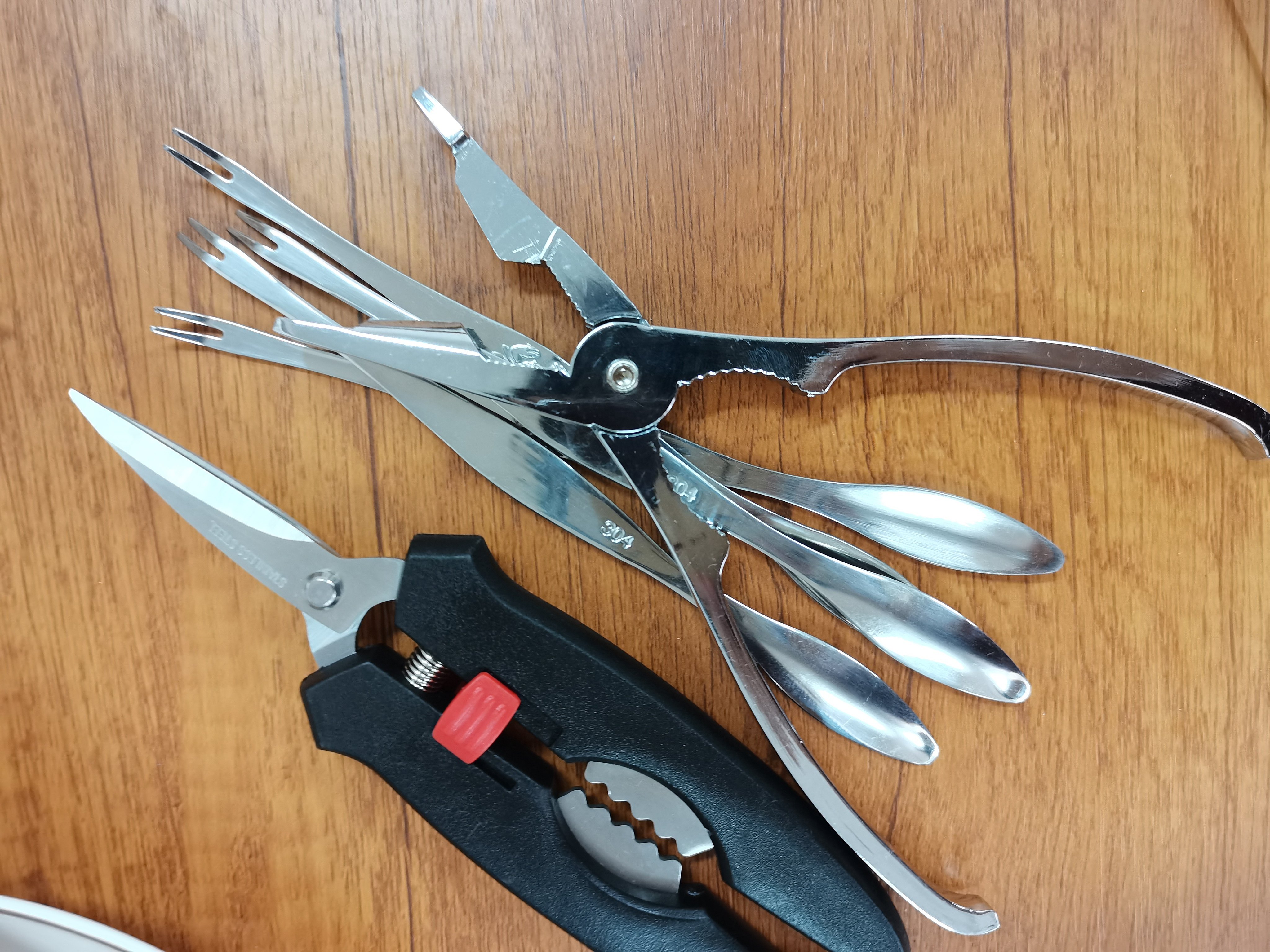 双锯齿蟹钳夹吃蟹工具家用拆大闸蟹专用钳剪刀夹子蟹八件剥蟹神器