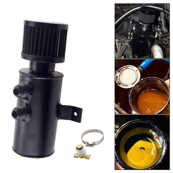 Universal 0.75L 엔진 오일 오일 통기성 냄비 오일 냄비 알루미늄 합금 엔진 오일 필터 냄비 AN10 커넥터가있는 에어 필터 Universal 0.75L 엔진 오일 오일 통기성 냄비 오일 냄비 알루미늄 합금 엔진 오일 필터 냄비 AN10 커넥터가있는 에어 필터