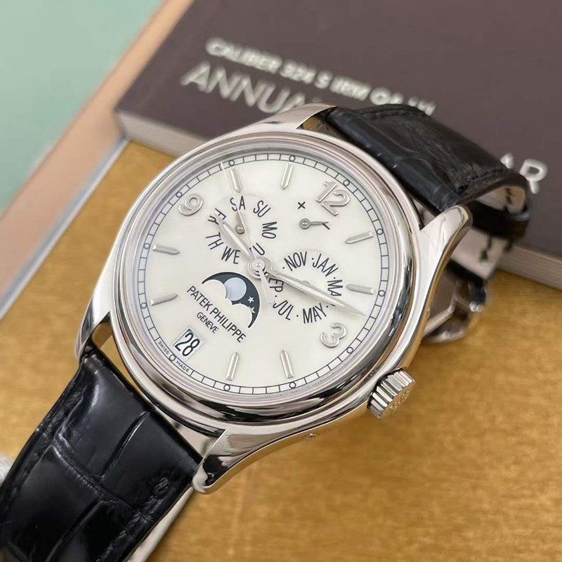 捡漏[9.8新]百达翡丽复杂功能计时5146g-001 18k白金自动机械男表