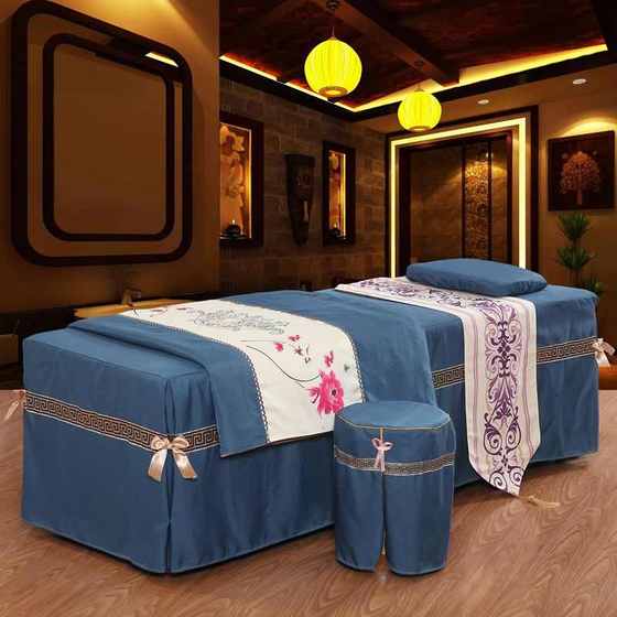 High-end cotton and linen beauty bed cover four-piece beauty salon special European light luxury hair washing and massage bed cover solid color simple
High-end cotton and linen beauty bed cover four-piece beauty salon special European light luxury hair washing and massage bed cover solid color simple