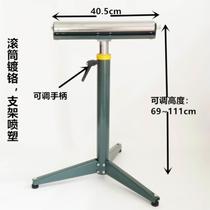 Unpowered roller conveyor bracket woodworking material receiving and feeding rack bevel cutting electric saw planer support rack roller