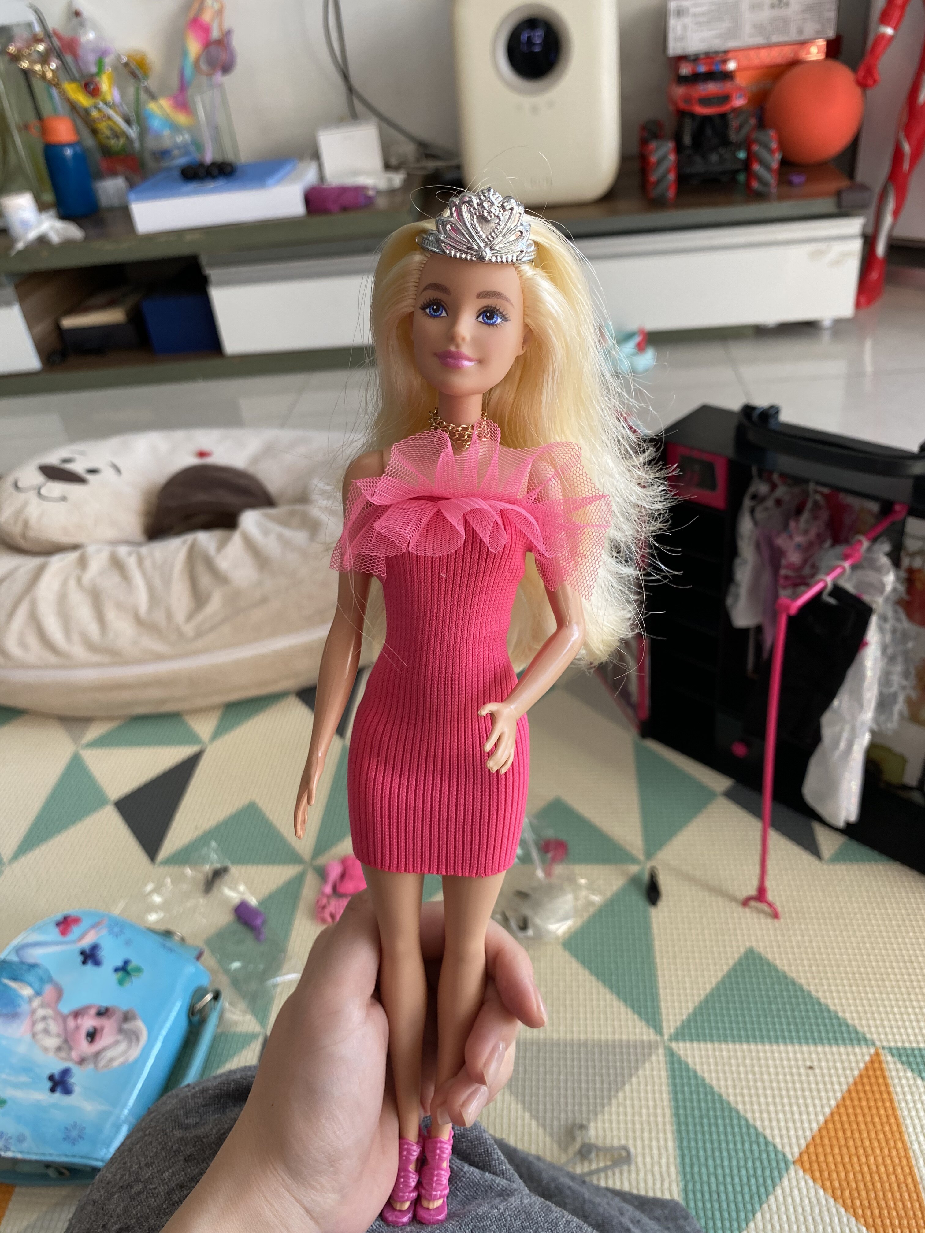 barbie芭比娃娃套装大礼盒别墅城堡女孩公主梦幻衣橱玩具x4833