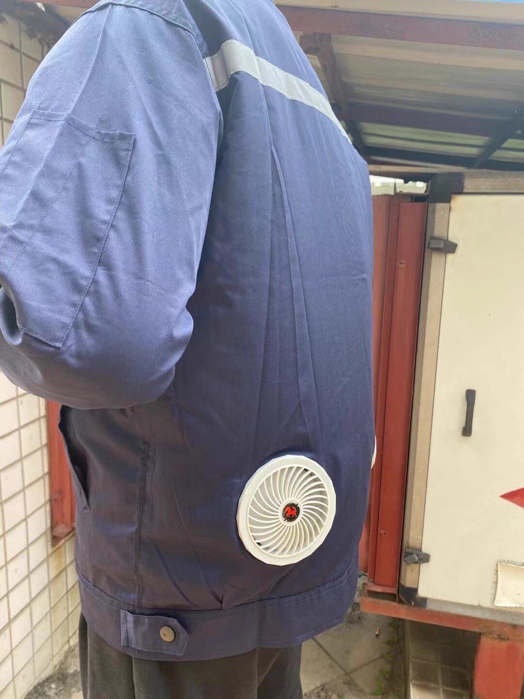 空调服男女款夏季薄款透气工作服制冷降温防暑建筑工户外风扇衣服