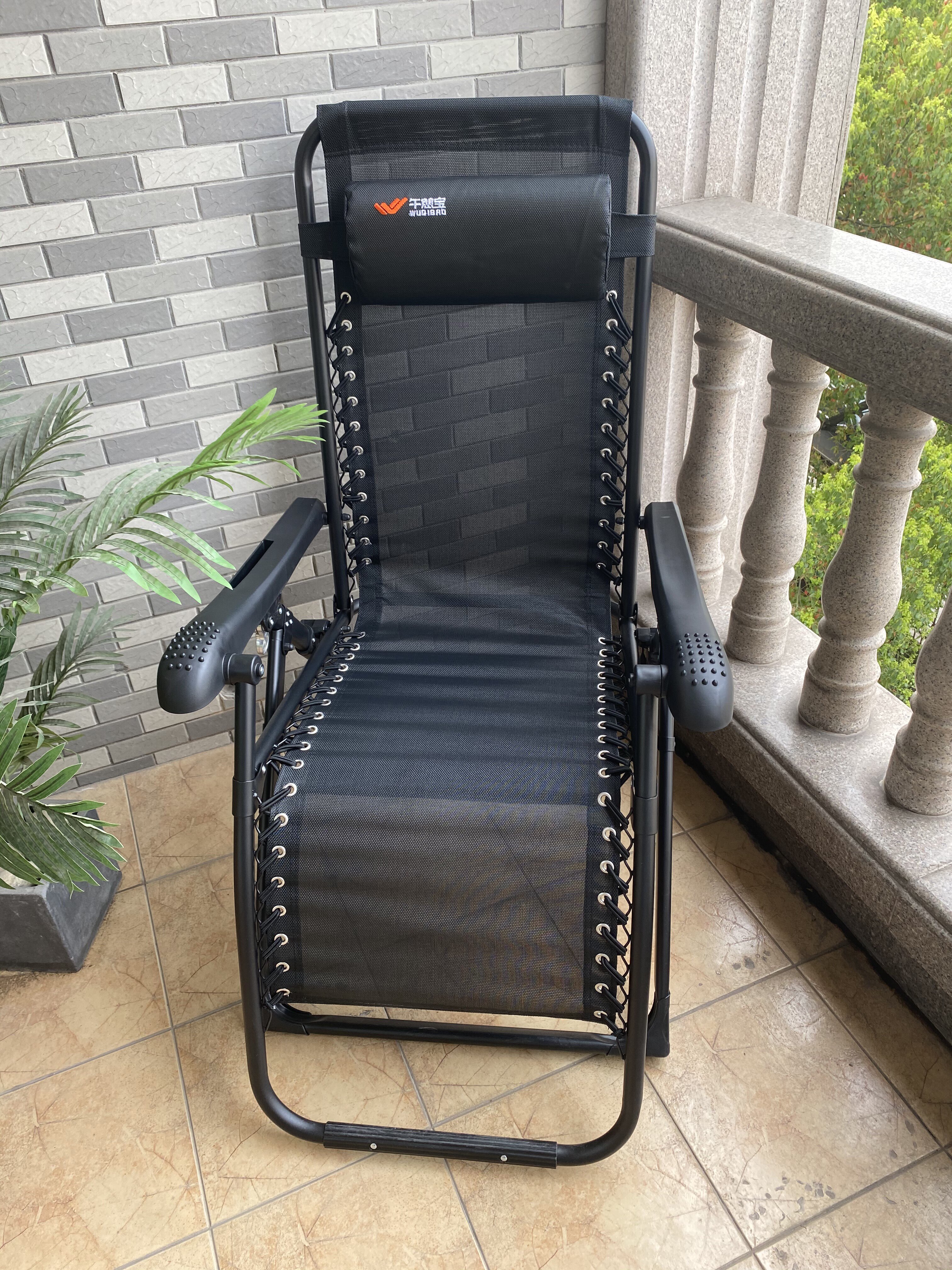 躺椅午休折叠椅子可躺可睡办公午睡两用床家用阳台休闲懒人靠背椅