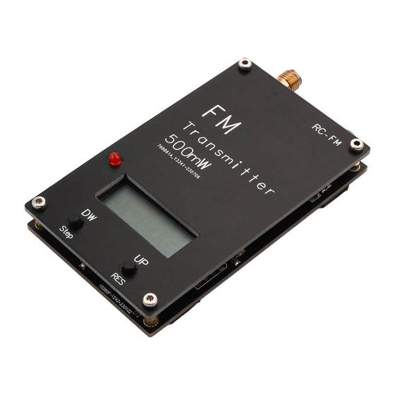 디지털 디스플레이가있는 2000m FM 송신기 0.5W 500MW 스테레오 76-108MHz Type-C 디지털 디스플레이가있는 2000m FM 송신기 0.5W 500MW 스테레오 76-108MHz Type-C