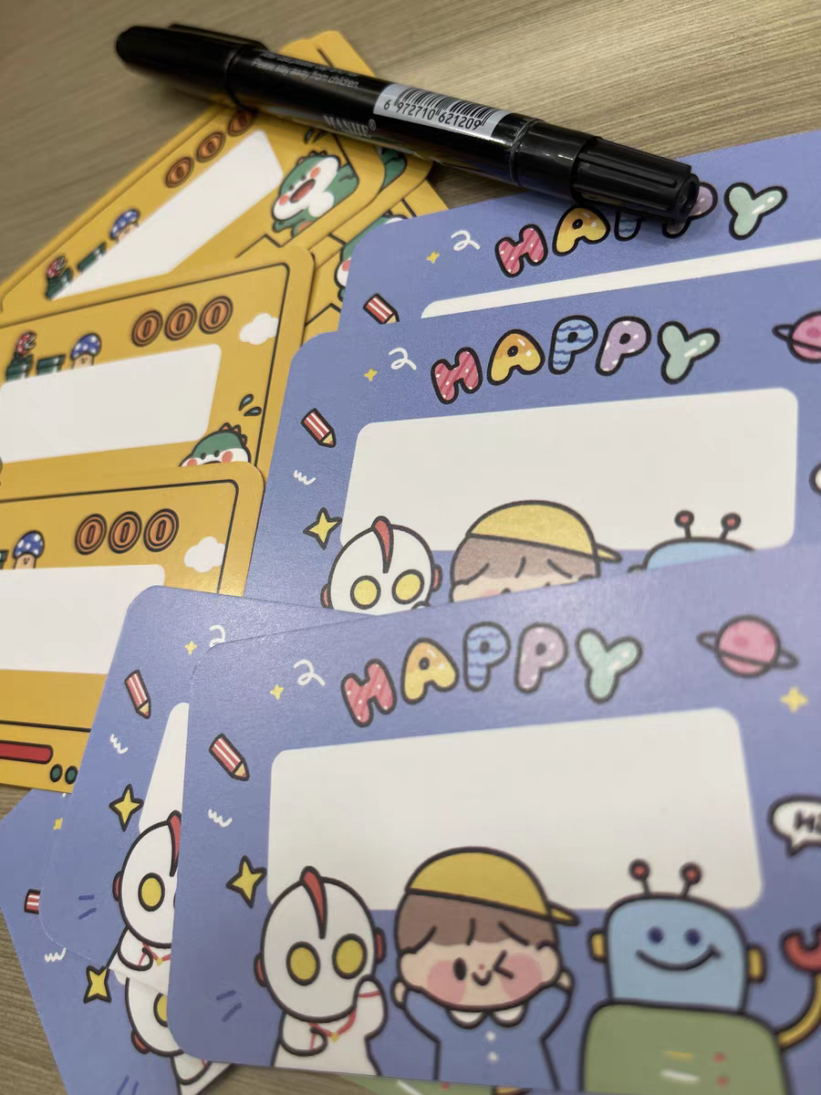 儿童奖励刮刮卡创意卡通diy自制卡惊喜幸运奖励孩子的抽奖刮奖卡