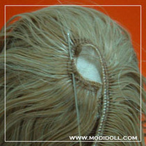 Special (lolipop) BJD wig DIY method of making pattern