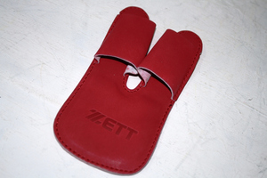 精品棒球台湾制ZETT棒球手套专业护指套(红色