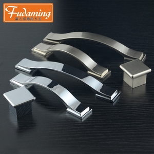 FDM富达铭 锌合金亮光铬镍拉丝现代拉手 橱窗