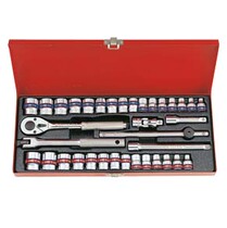 TAIWAN KINGTONY BLUE BELT TOOLS 36-PIECE SET 10MM 3 8 SERIES 12-ANGLE MALE IMPERIAL SOCKET 3036CR