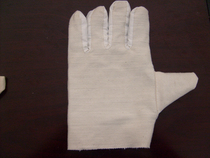 Factory direct fine double layer thick canvas gloves workers gloves woodworking gloves white gloves construction site gloves 2