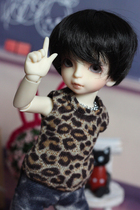6 points YOSD BJD SD YOSD 100 lap ~ BB sleeveless small round collar BAO WEN beat the undershirt ~