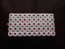 10MM RED AND BLUE DOTS ON WHITE 10#REGULAR ORDINARY COLOR MILK WHITE DICE COLOR No 10 DICE
