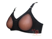 US new anti-reflective shoulder strap silicone fake breast conjoined CD cross-fitting breast fake breast fake mother