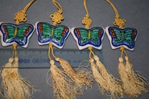 Old export porcelain double-sided painted butterfly drop old porcelain drop special price