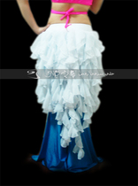 Li Jingjing teachers genuine encrypted nine-tailed fox belly leather dance hip towel waist chain wave flow Su Special