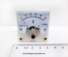 5 minimum order small meter heads 91C4-V mechanical meter pointer type DC ammeter 91C4-50V voltmeter