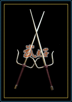 201 stainless steel solid forged iron ruler three-strand fork kung fu ruler Ronin fork karate short fork SAI double fork delivery bag