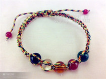 Five-color transfer beads five-color rope handmade bracelet