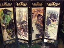 Miniature Screen Painted Screen Landscape Country Paintings On The Side Of The Miniature Screens