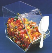 Custom plexiglass candy box cold fruit box cooked food box supermarket item box