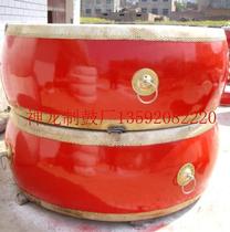 Factory direct sales 2 meters big drum 1 8 meters big red drum 1 meter 5 big drum drum 1 meter big drum wood carving dragon water drum