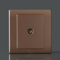 Champagne gold Jane switch panel TV one branch socket switch socket panel